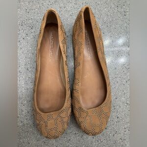 ANTONIO MELANI Brown Studded Flats